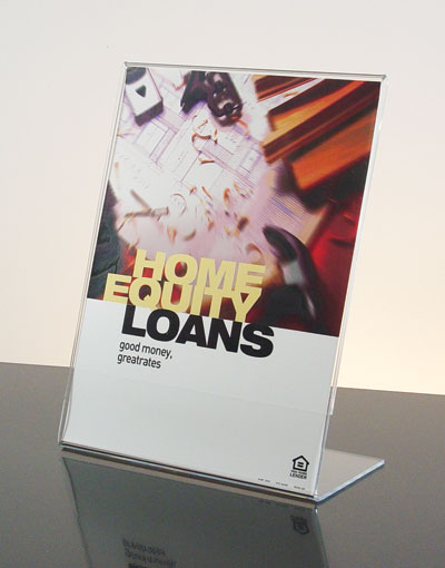 Slantback Countertop Sign Holder