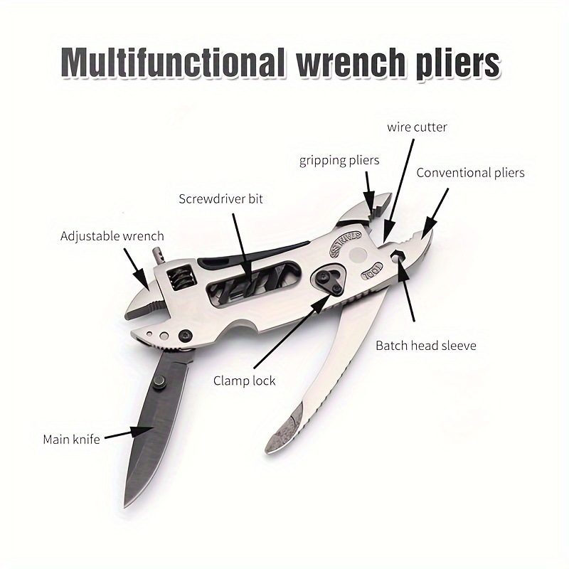 Multi-Purpose Wrench Compact Integrated Tool Pliers 3