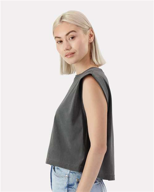 Women's Heavyweight Cotton Garment-Dyed Muscle Tee - 307GD 14
