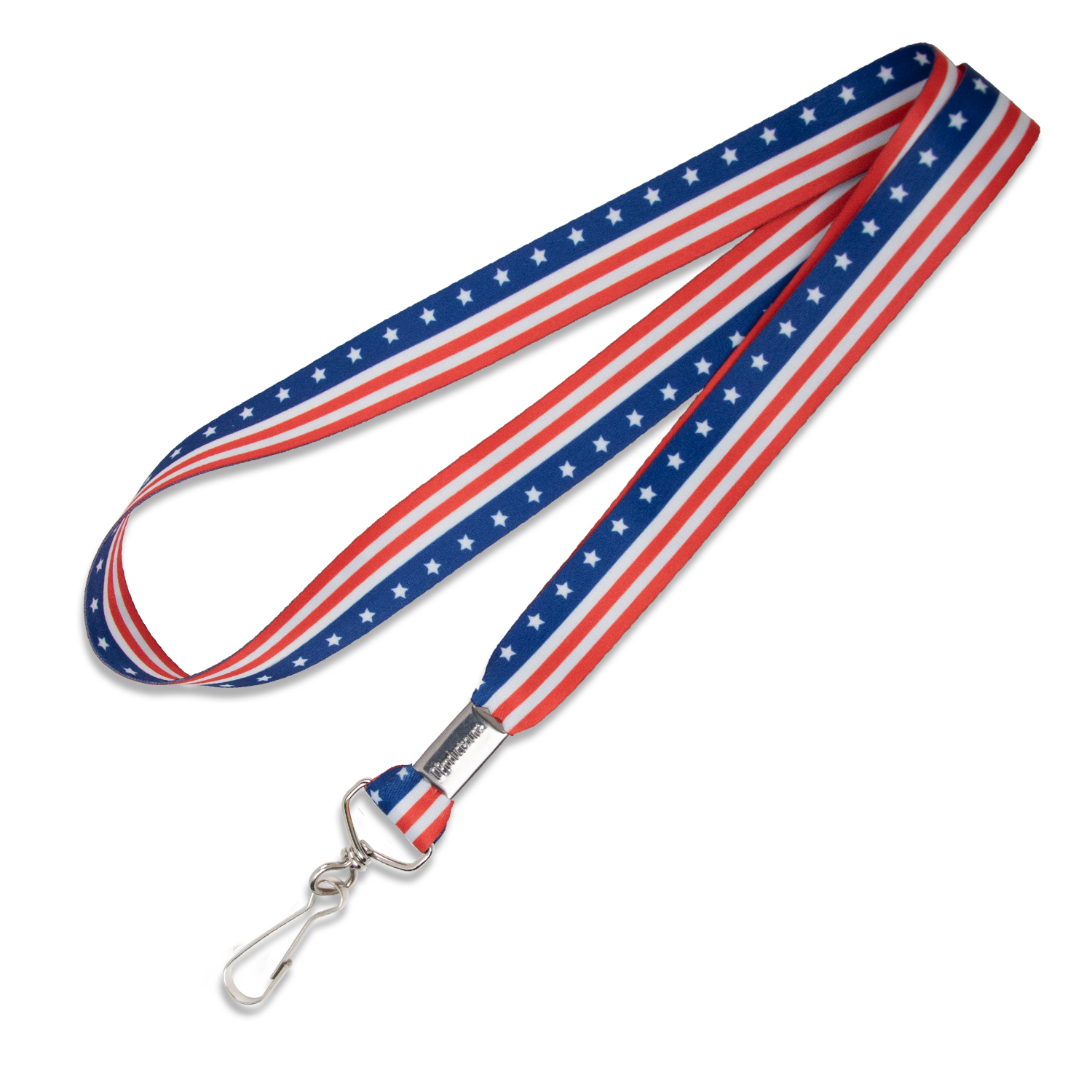 3/4" Pre-designed Star-Spangled Sublimated Lanyard 1