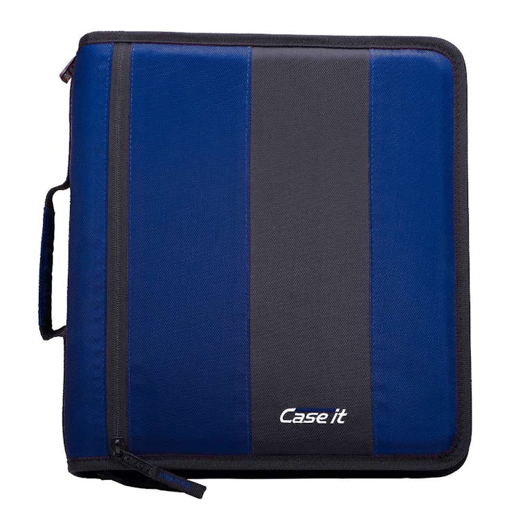 Case-It Classic Zipper Binders - Midnight Blue 2" 1