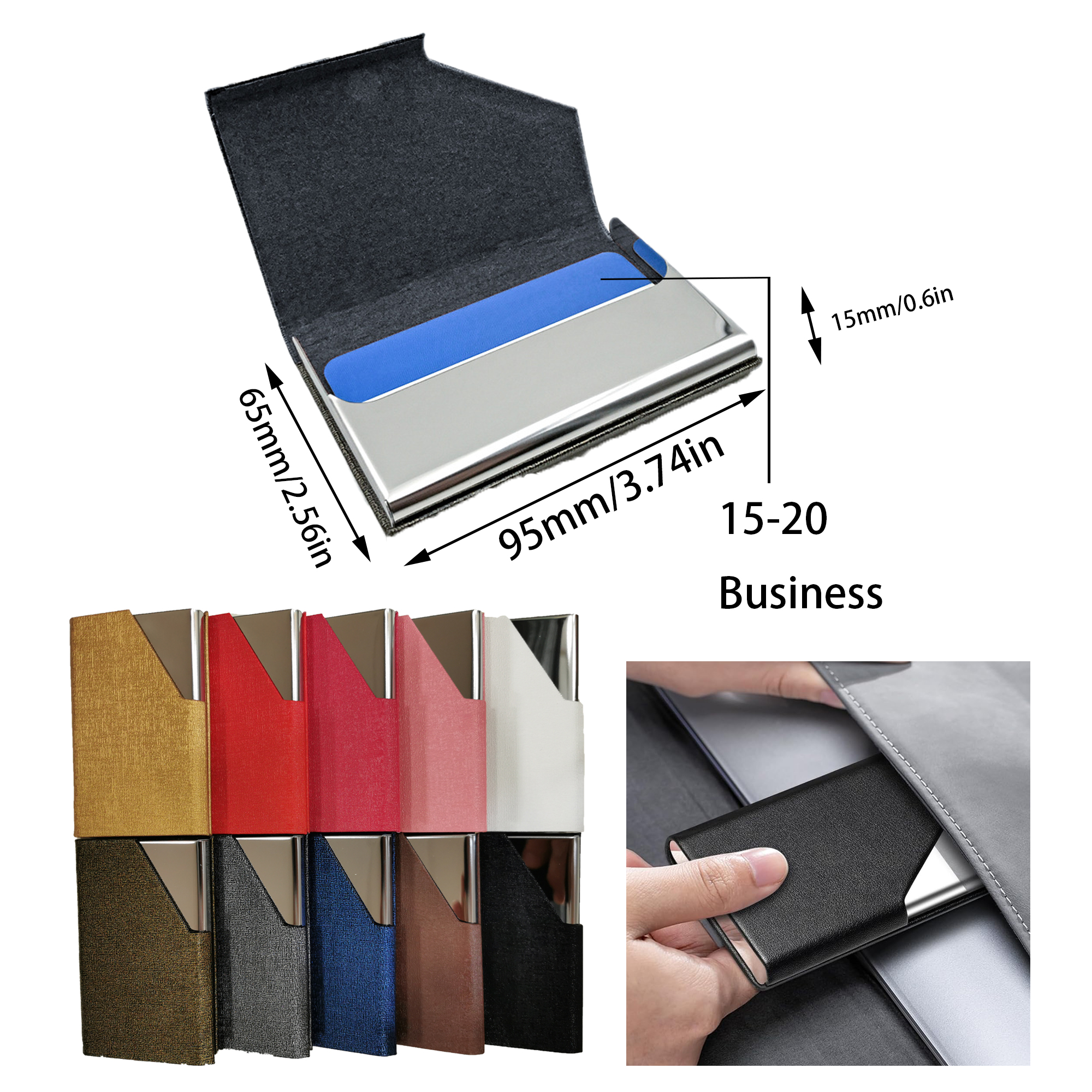 Business Stainless Steel Name Card Holder 4