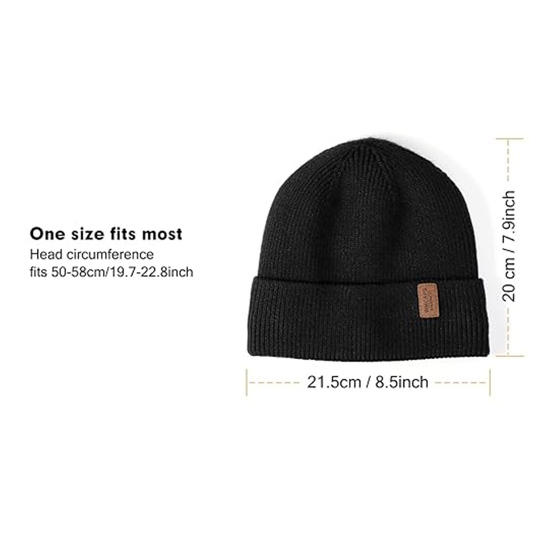 Soft Warm Knit Hat Ski Stocking Cuffed Cap 2