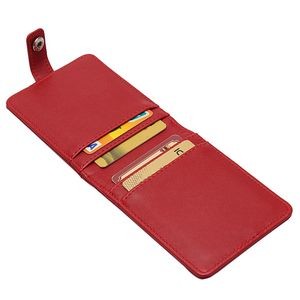 PU Lanyard 5 Pockets Folded PU Leather Card Holder 27