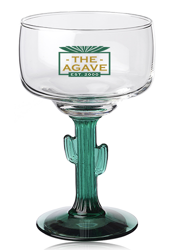 12 oz. Libbey Cactus Etched Margarita Glasses 1
