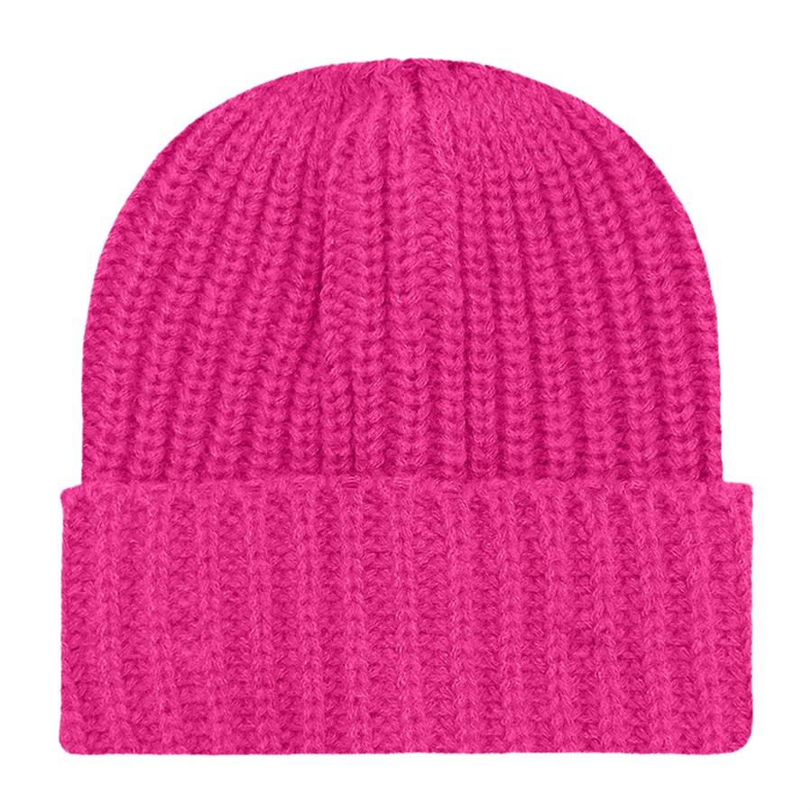 Chunky Ribbed Cuffed Beanie with Custom Logo - 100% Acrylic 44
