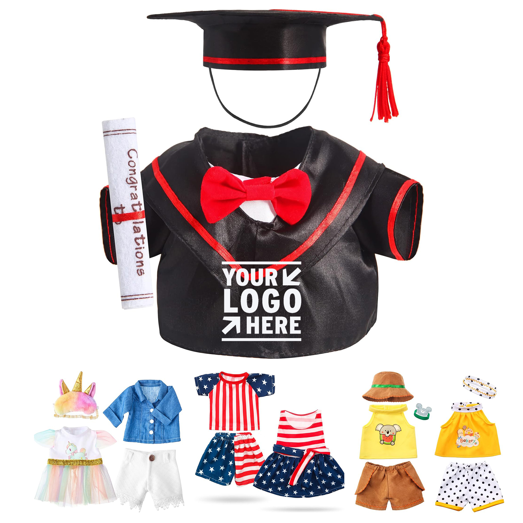 Graduation Teddy Bear Clothes Set 2