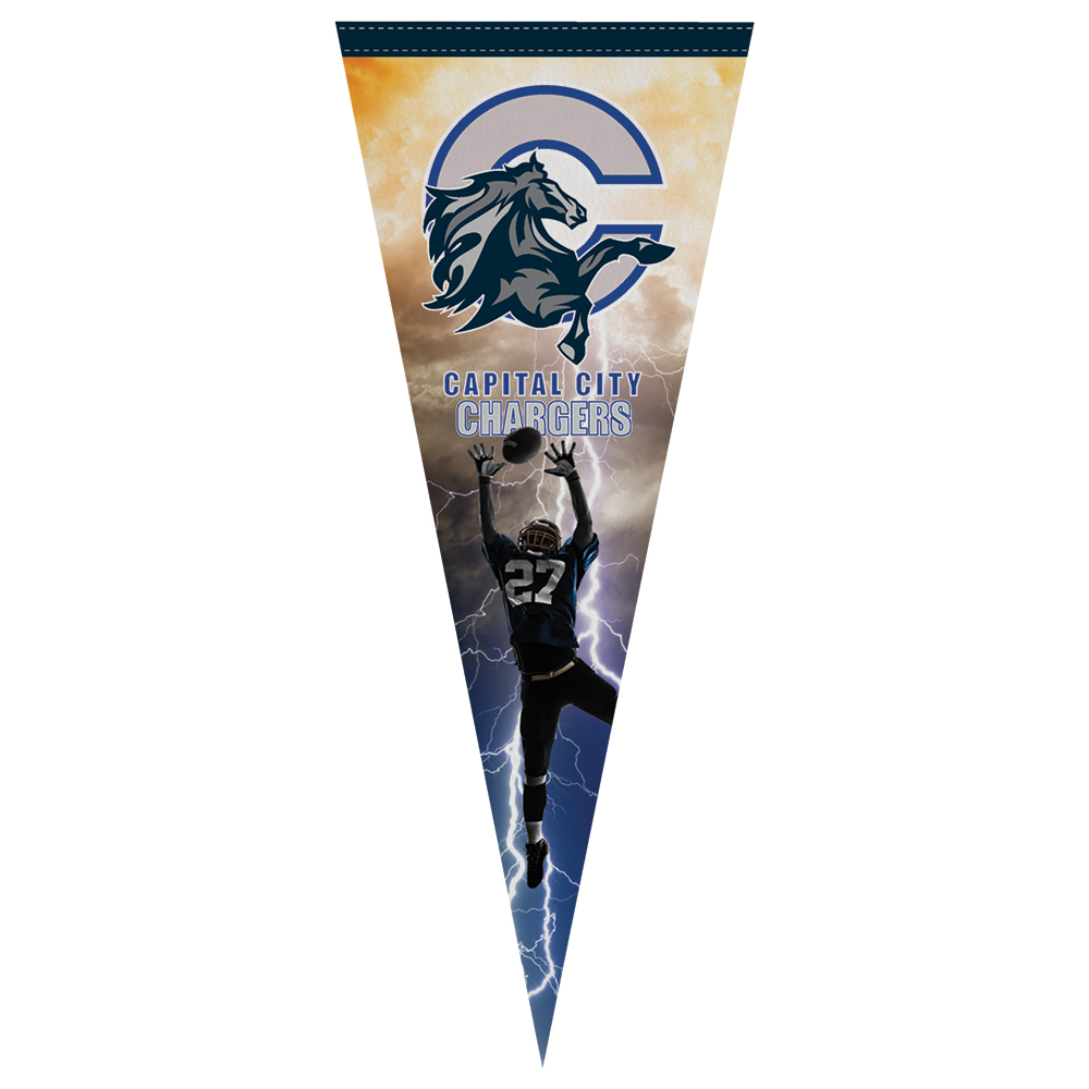 12" x 30" Full Color Felt Pennant, No Strip 2
