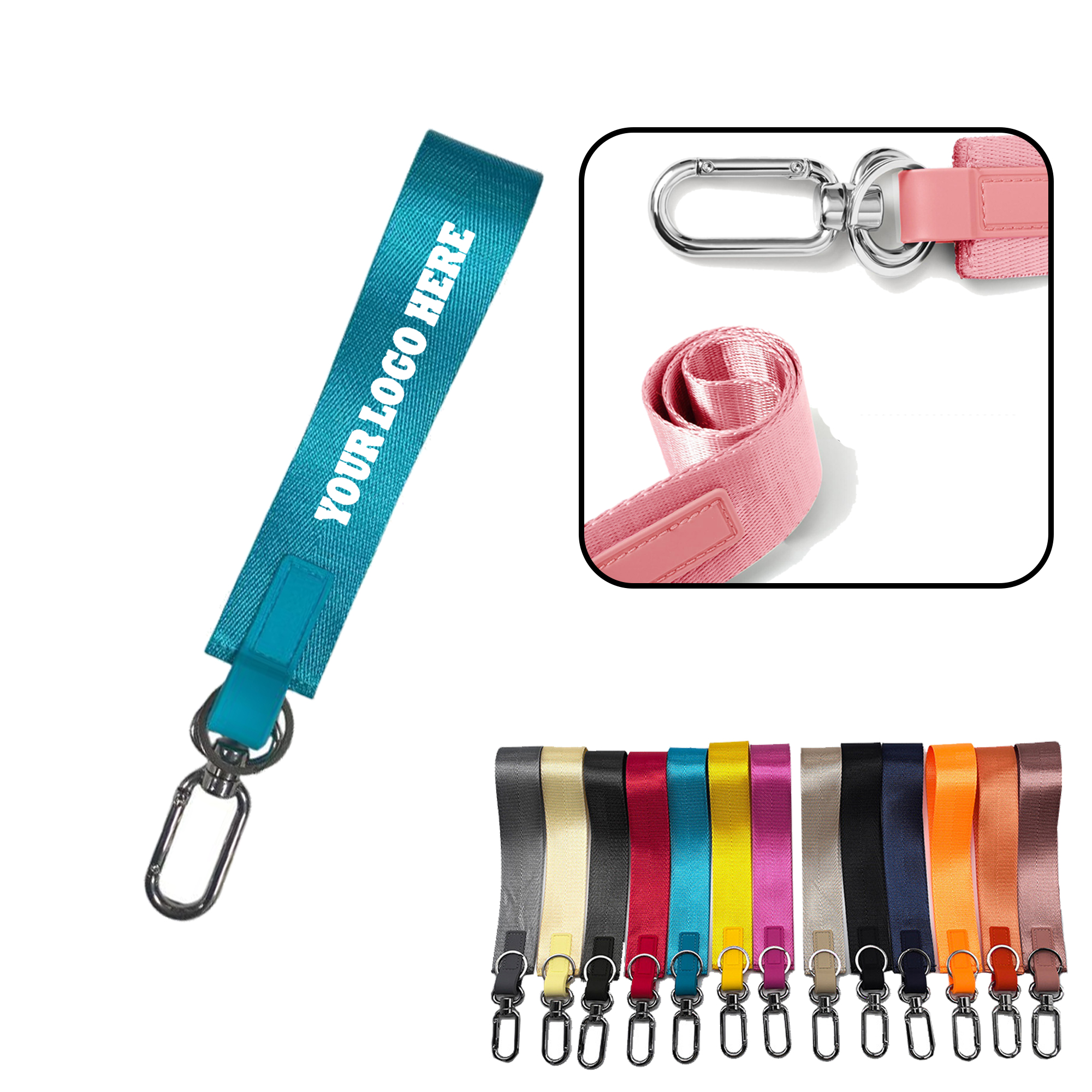 MOQ 20 PCS Custom Wrist Lanyard 1
