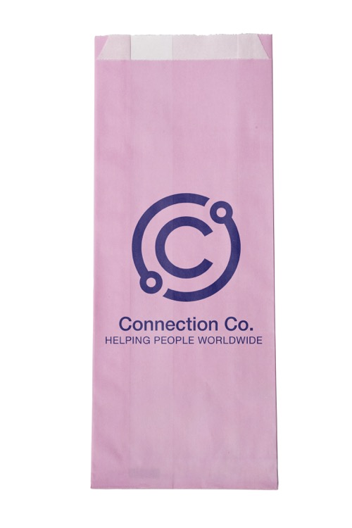 One-color Colored Paper Bag Pink (5" x 12" x 2")