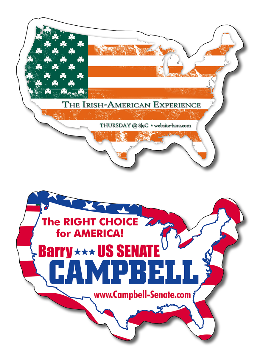 United States Shape Magnet - 3.5x2.34 - 20 mil. 2