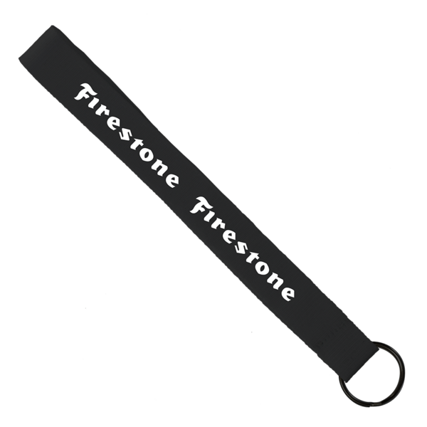 3/4" Sewn Polyester wrist Keychain with Metal Split-Ring