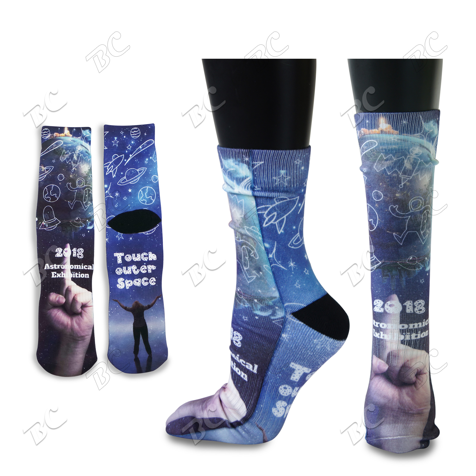 14" Athletic Tube Socks with Full Color Sublimation 2