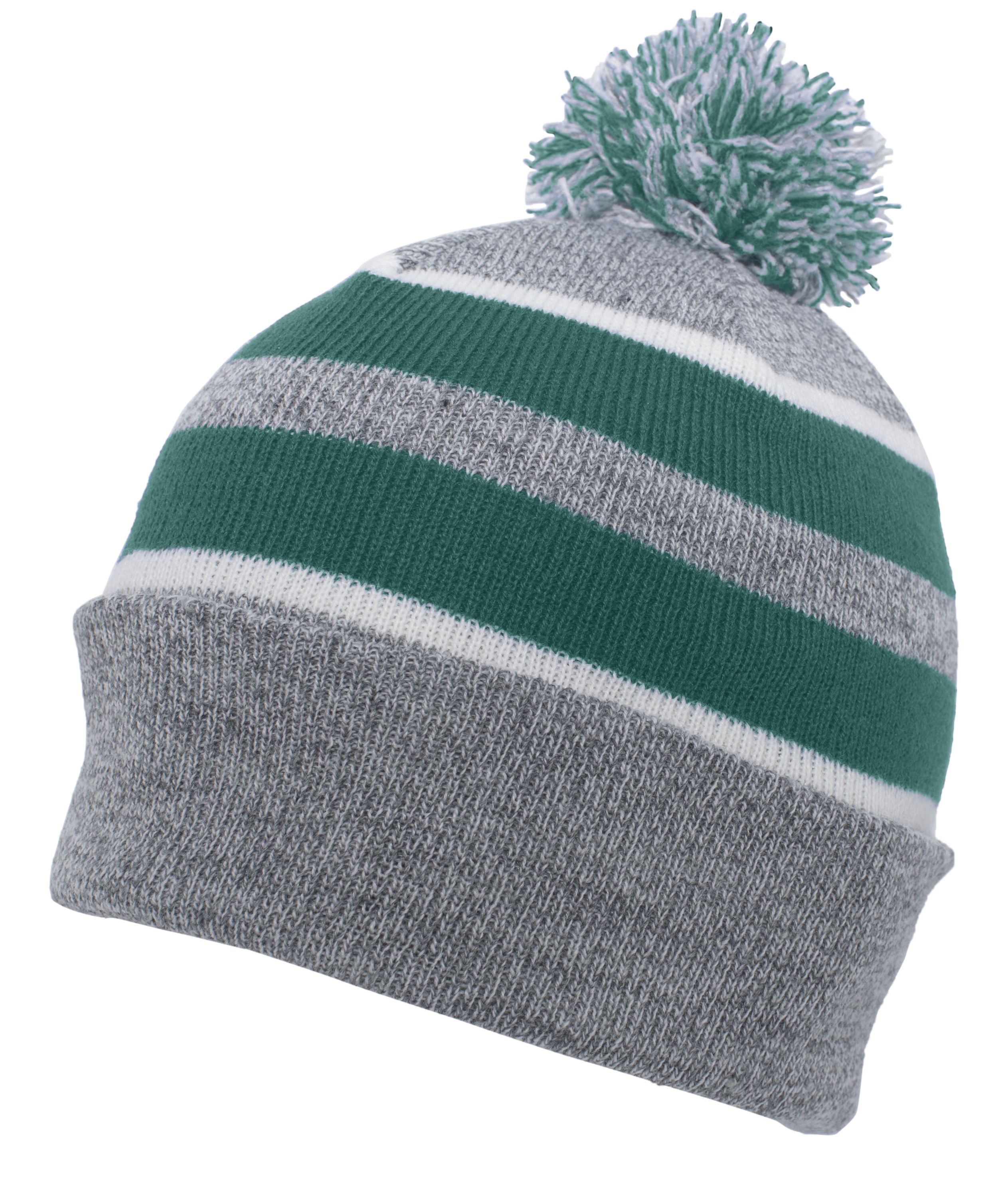 Knit Fold Over Pom-Pom Beanie 30