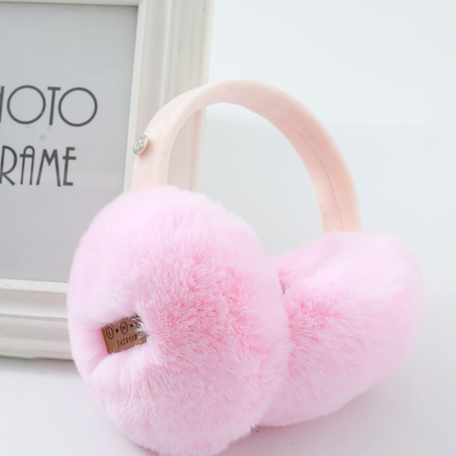 Warm Fuzzy Faux Fur Adjustable Winter Bluetooth Earmuffs 4