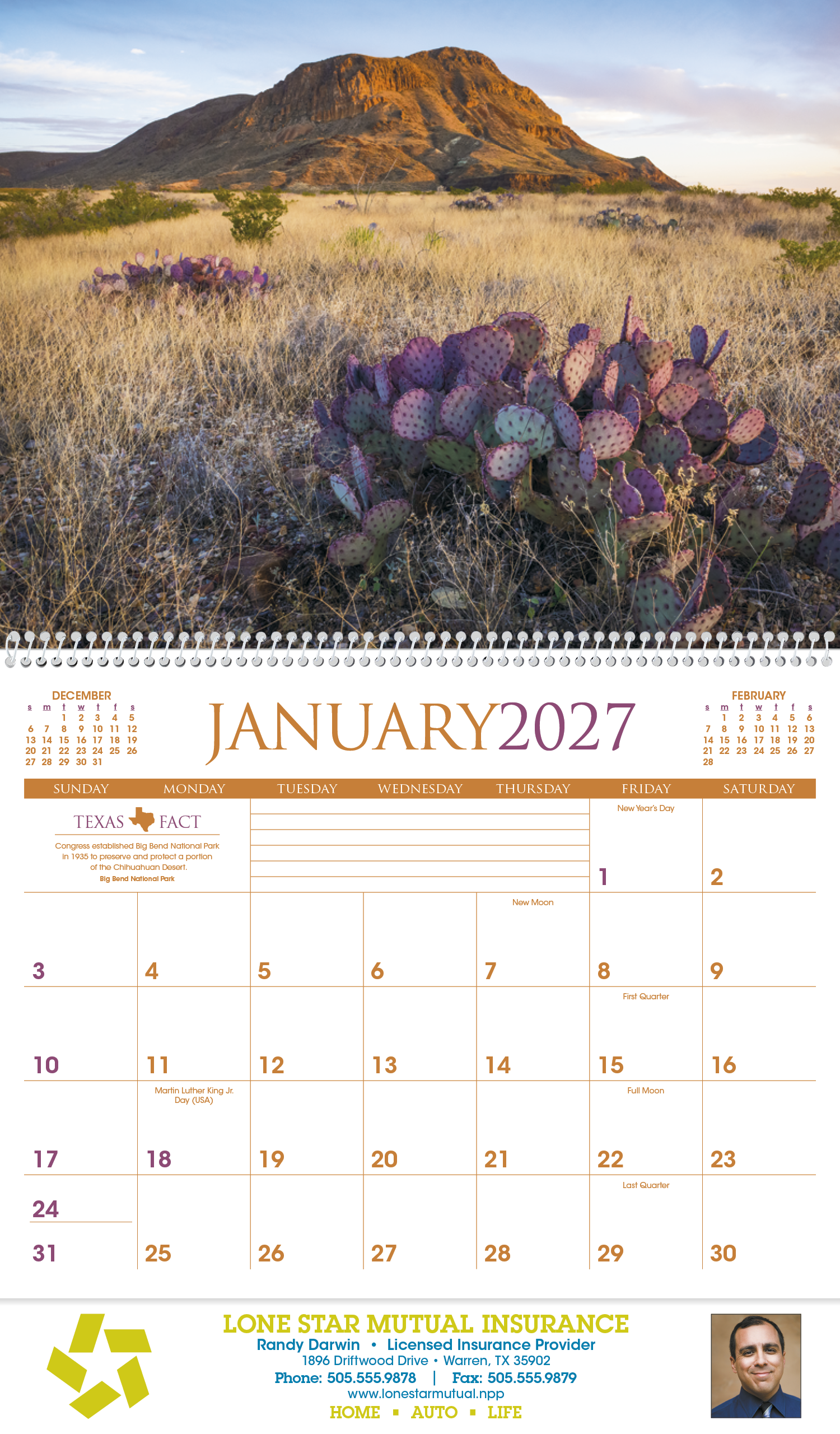 Triumph® Calendars Texas Calendar 47