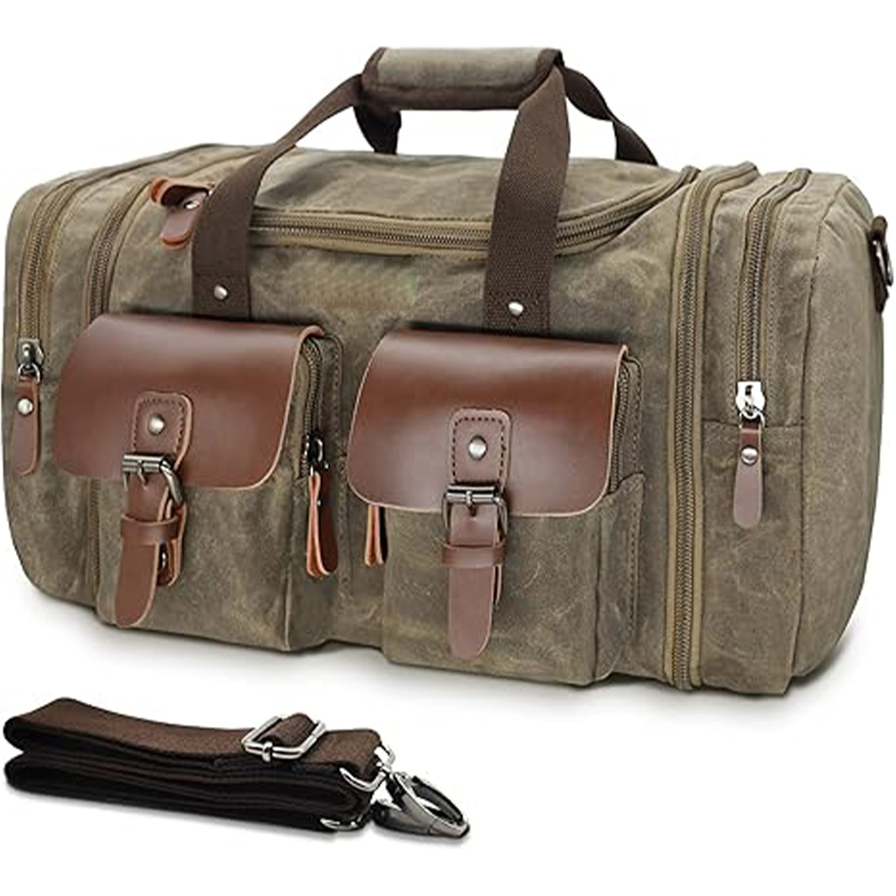 Hand Held Crossbody Canvas Luggage Bag 6