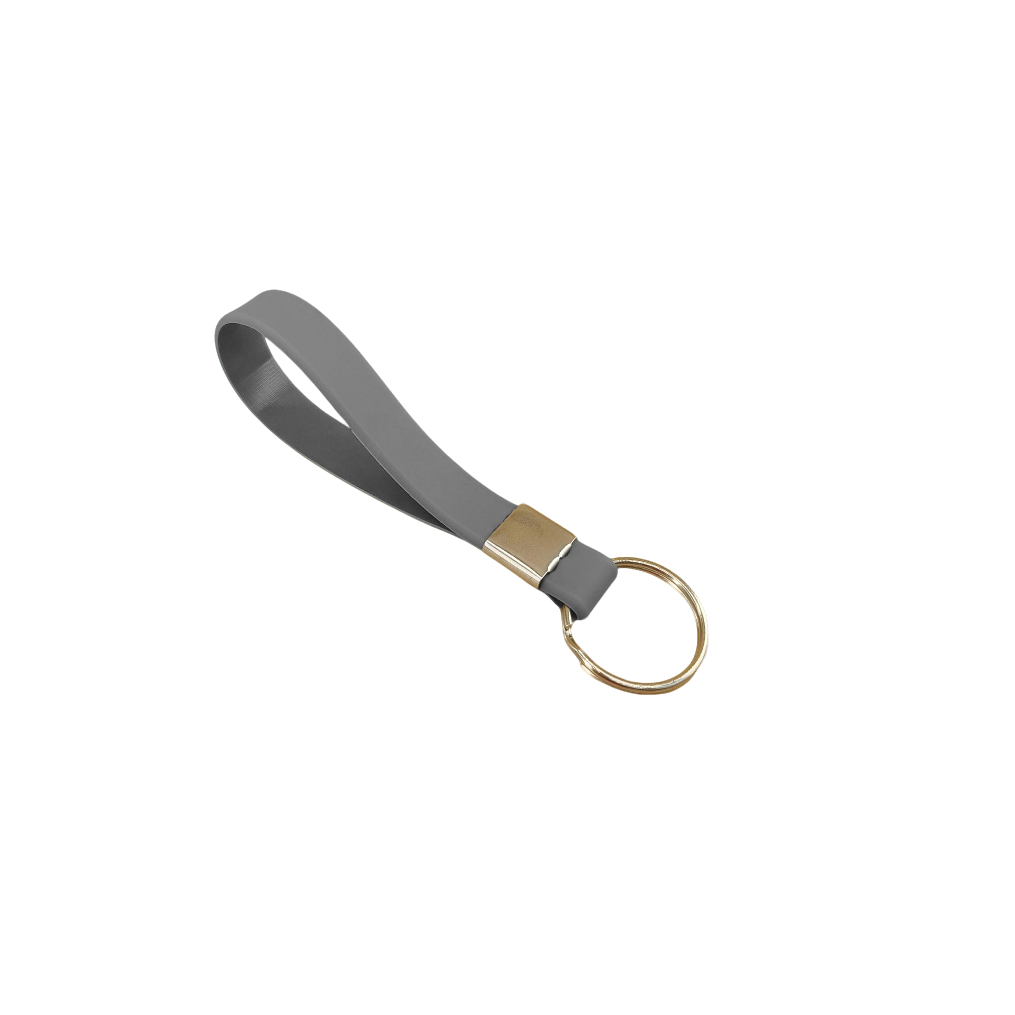 Silicone Loop Wrist Keychain With Metal Crimp 13