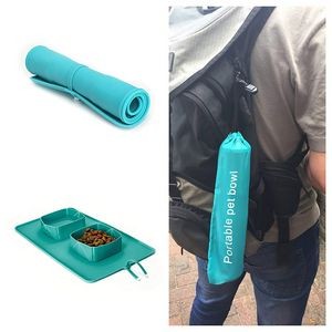 Production Stretchable Dual Pet Bowl Food Tray 29