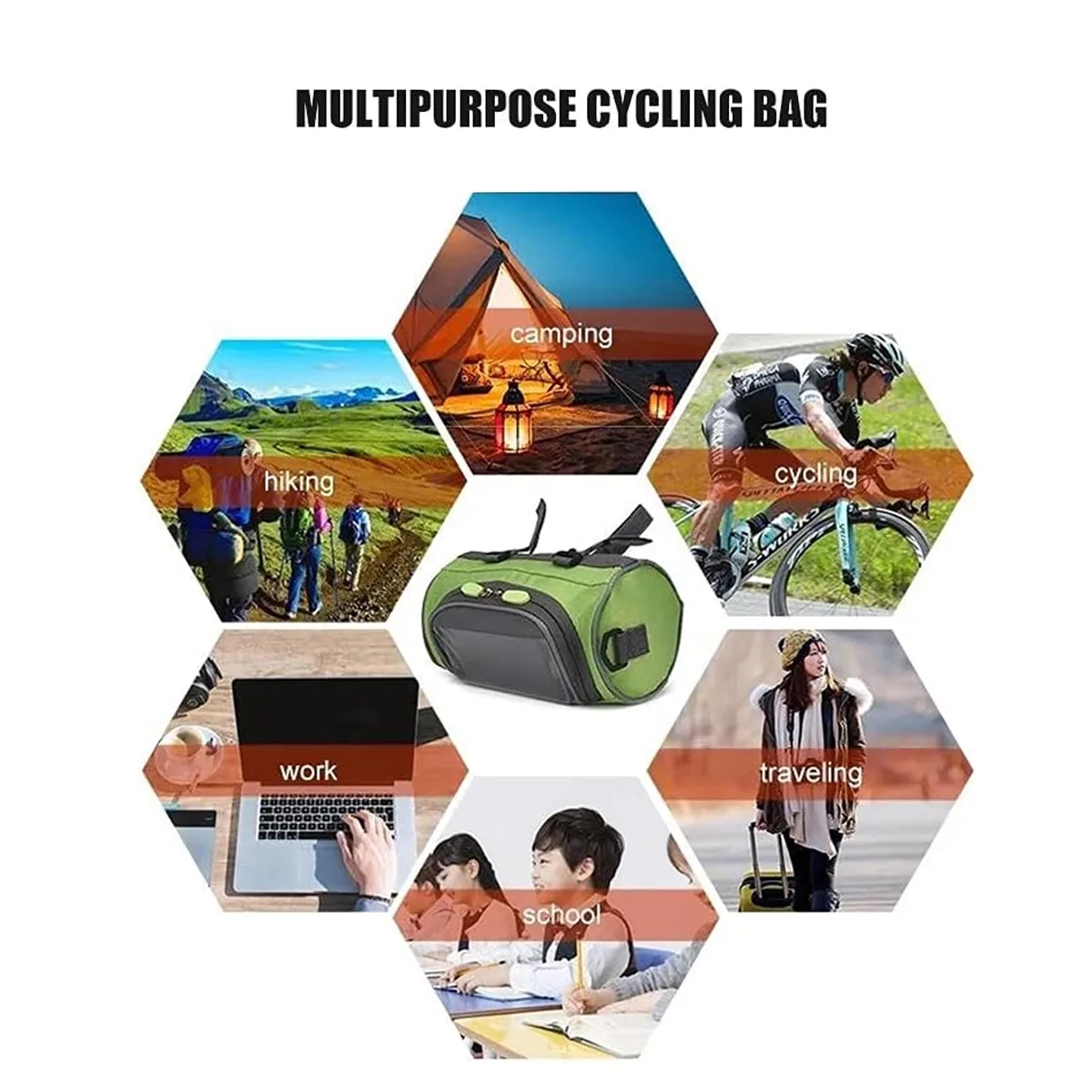 Large Capacity Outdoor Bike Handlebar Bag With Touch Screen 4