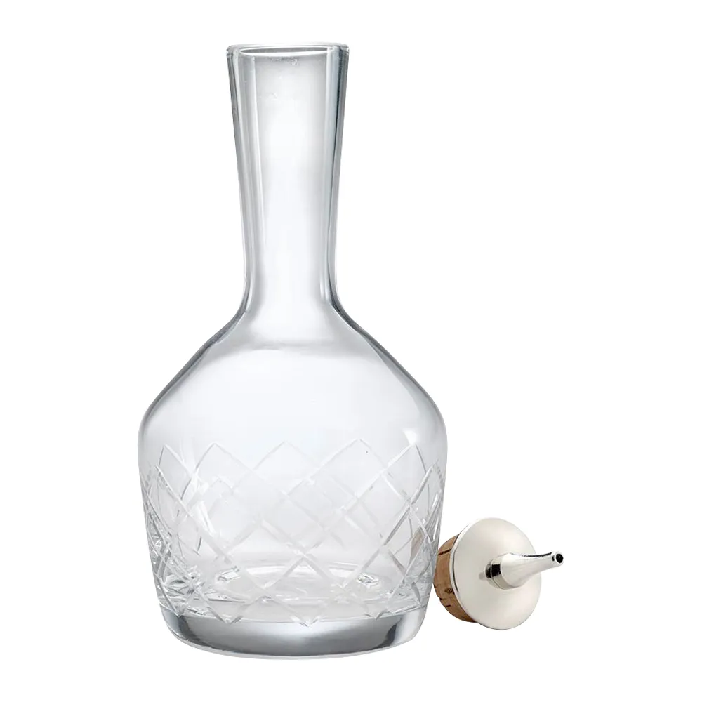 6.8oz. Glass Bitters Bottle Diamond Design 7