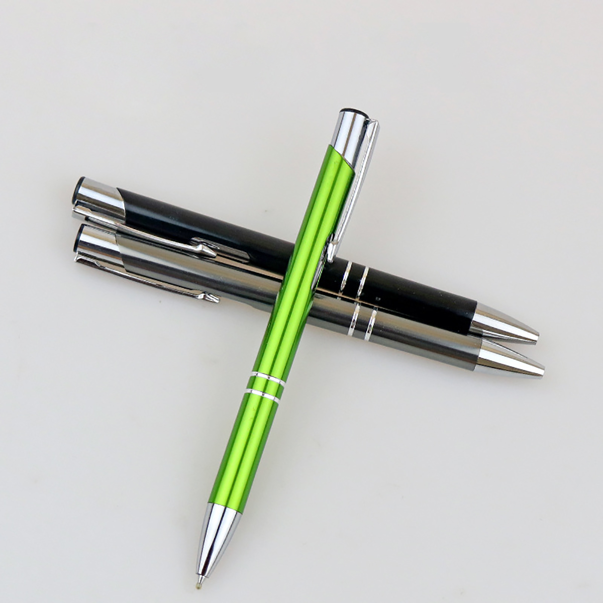 Metal Gel Pan Large Printing Area Retractable Ball Pen 4