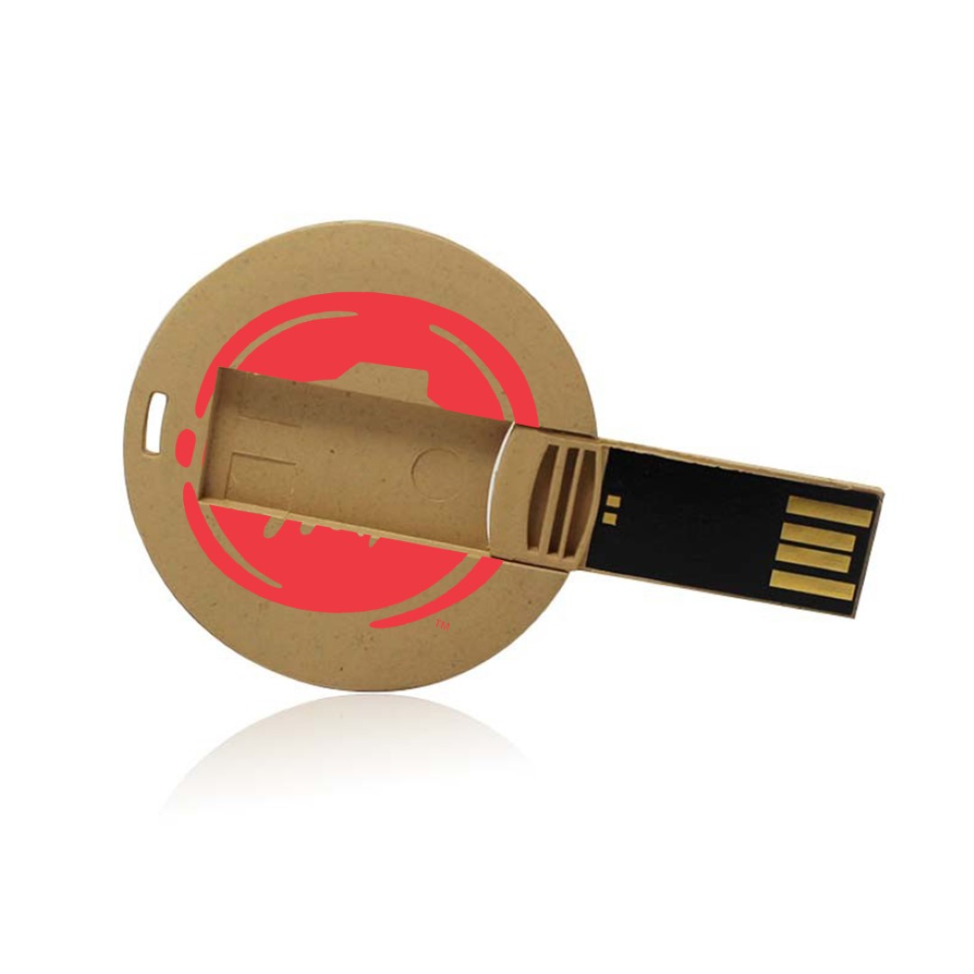 EcoDisc Wooden Swivel USB Drive 3