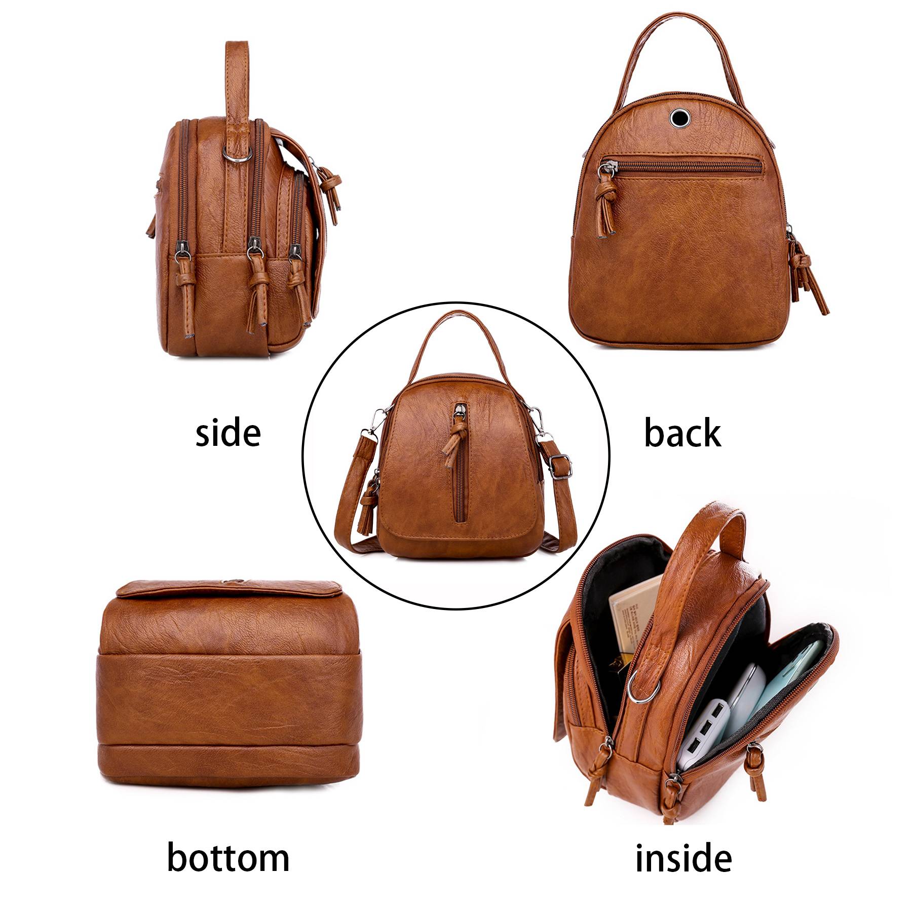PU Leather cross-body shoulder bag 6