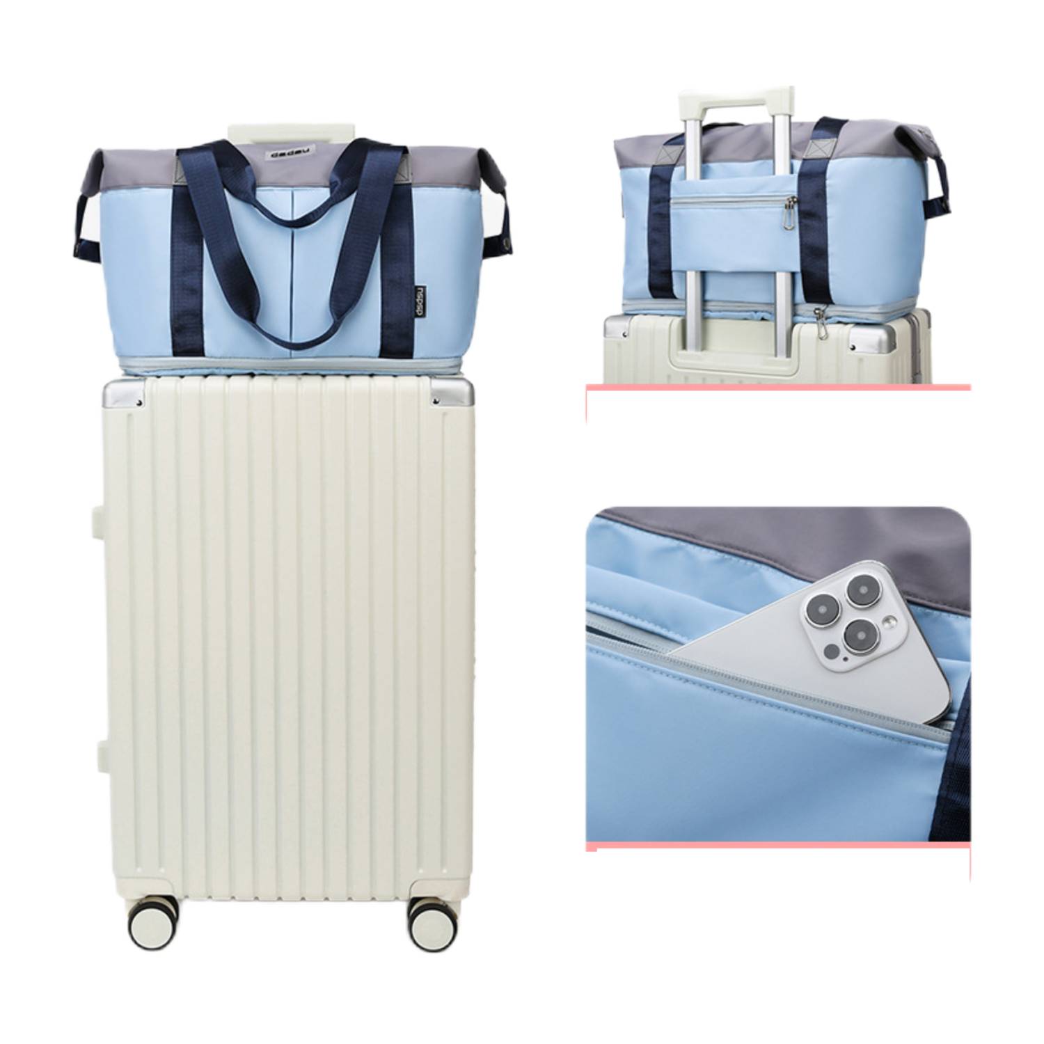 Wet Dry Separation Polyester Sports Duffel Bag 2