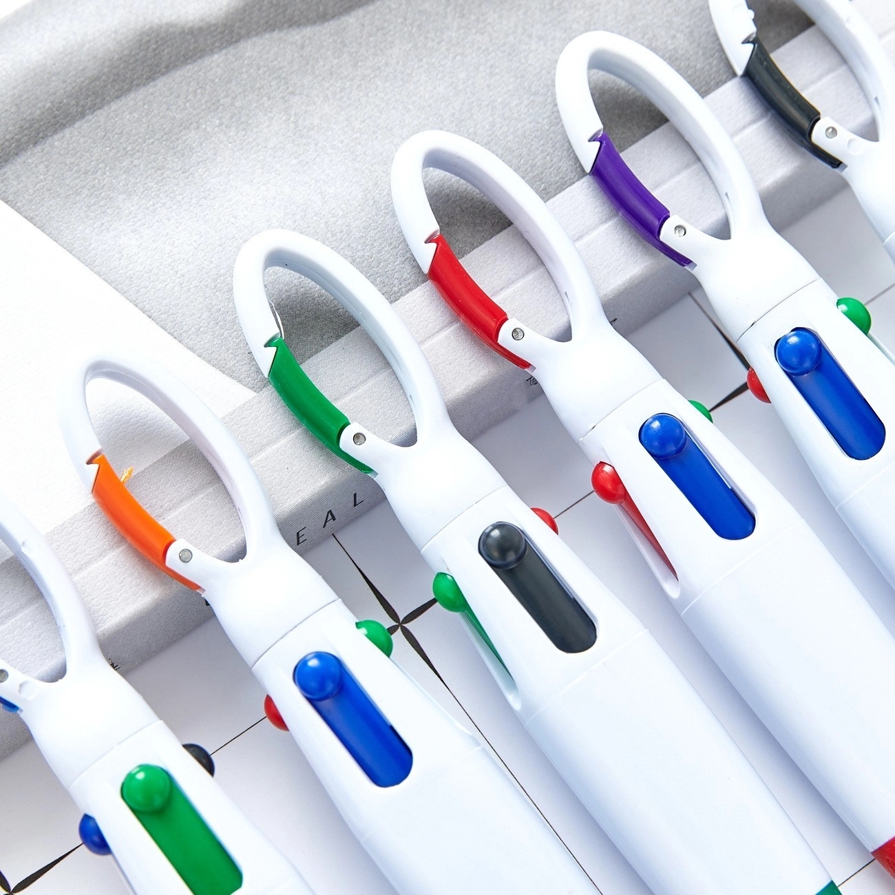 4 Color Ink Pen with Clip 2