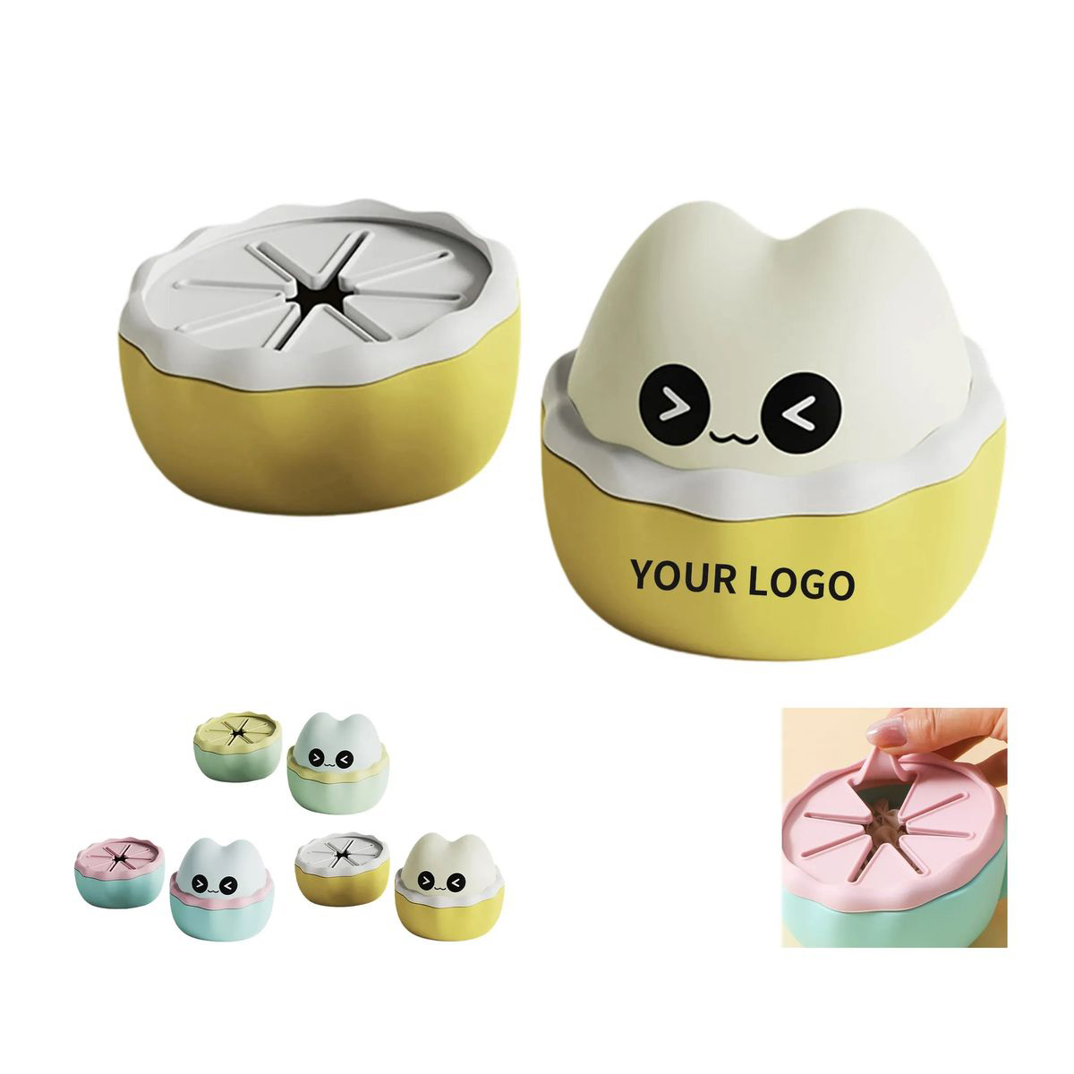 Portable Silicone Food Cup with Secure Cover 2