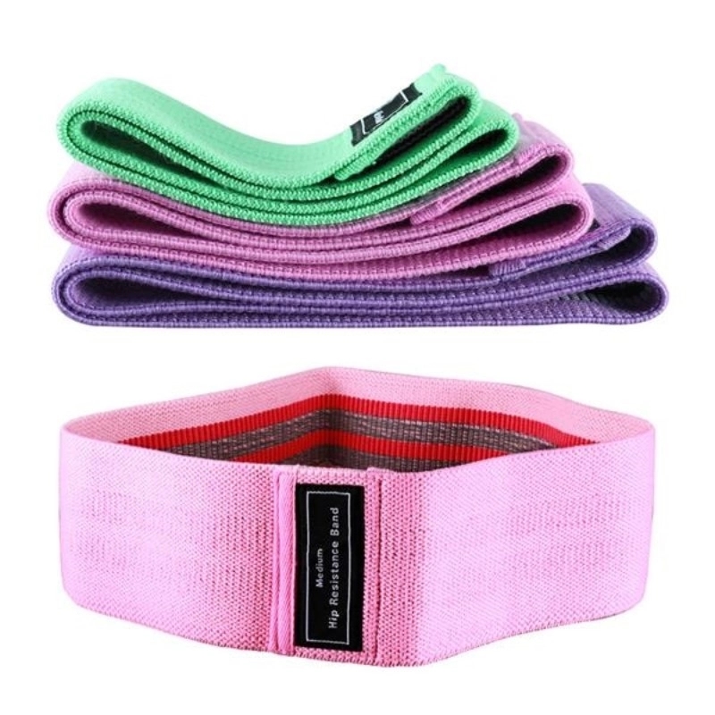 3 Different Strenth Fabric Resistance Exercise Booty Bands 3