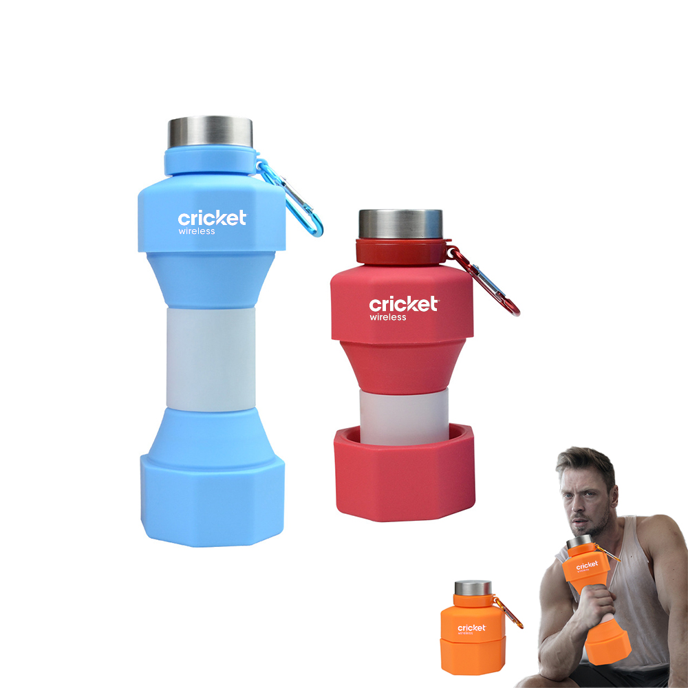 Silicone Dumbbell Folding Water Cup 2
