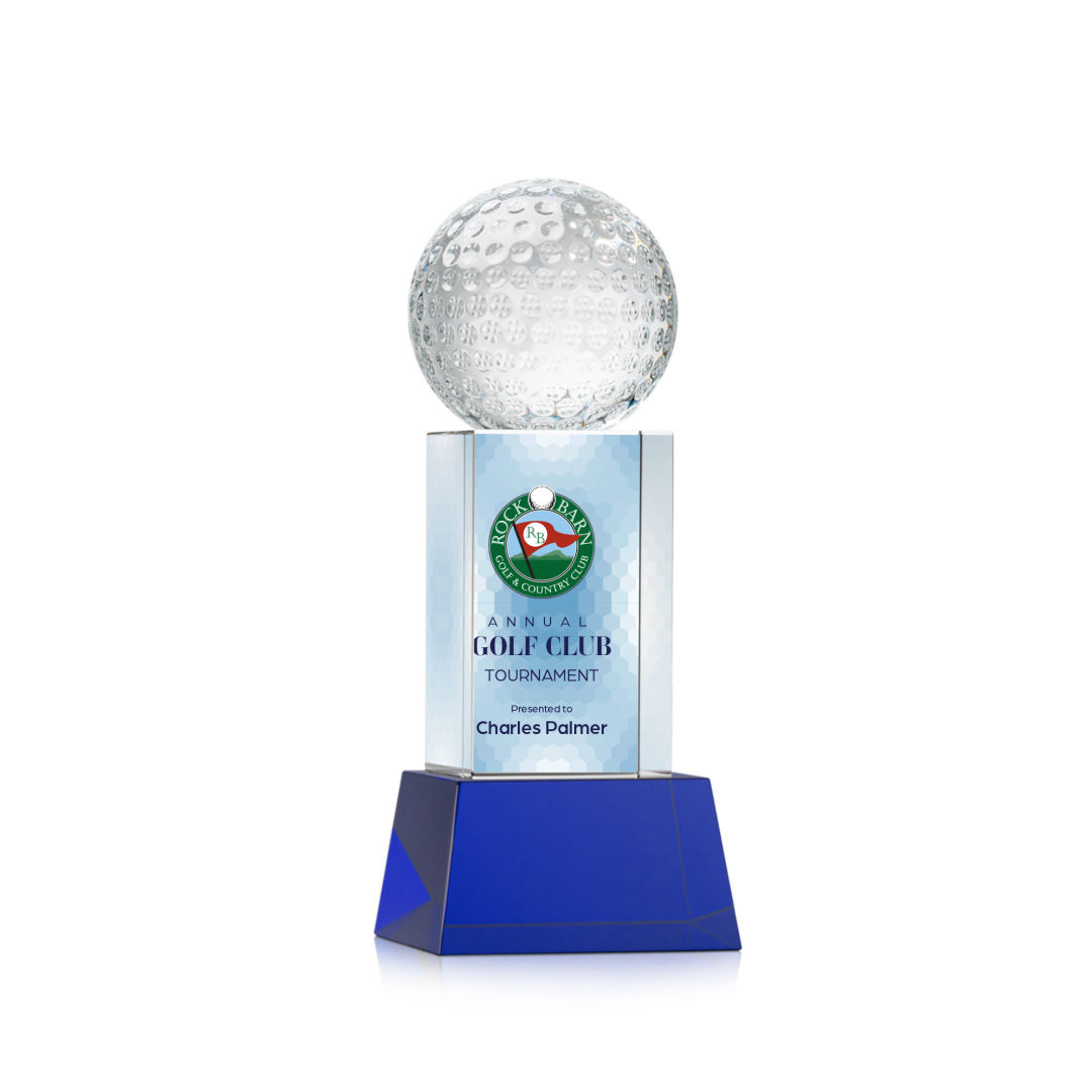Golf Ball VividPrint™ Award on Belcroft - Blue 6