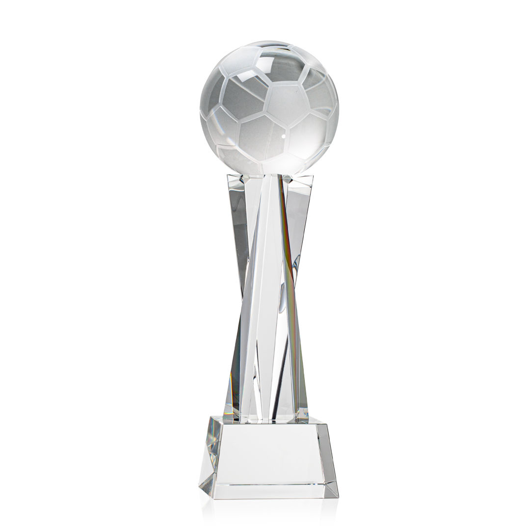 Soccer Ball Award on Grafton Base - Clear 3