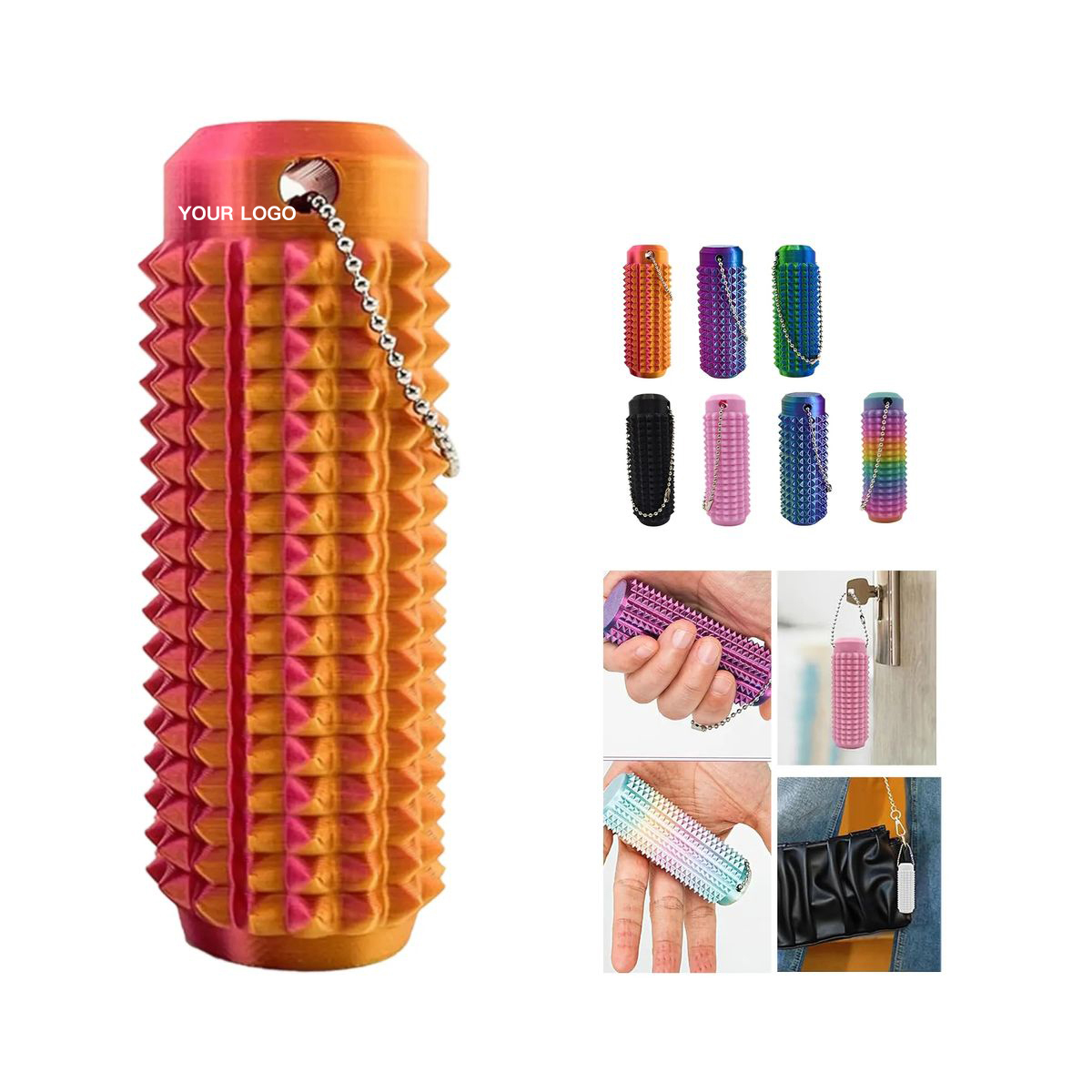 Plastic Fidget Toy with Portable Square Structure 4