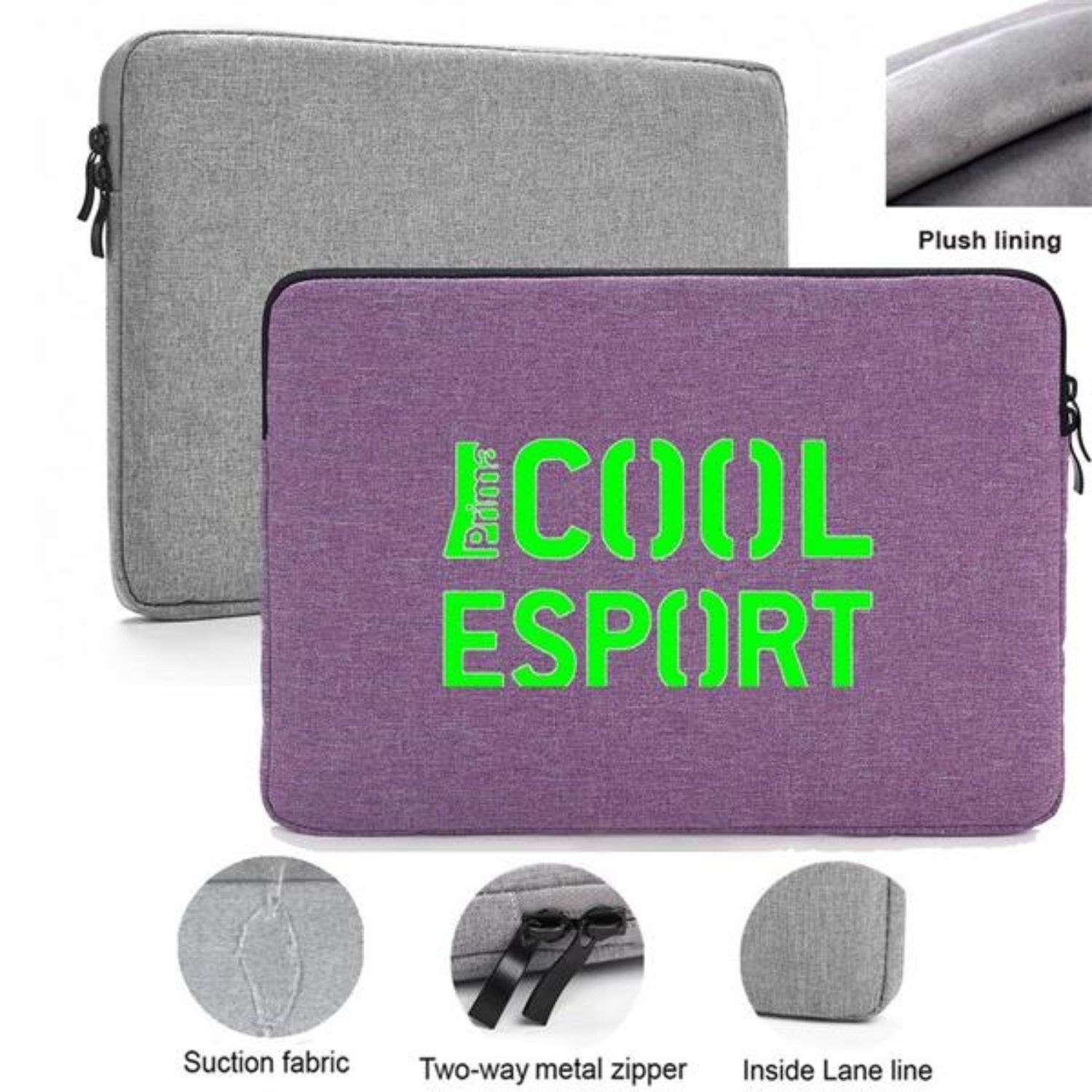 Polyester Laptop Sleeve w/ Suction Fabric & Plush Interior 1