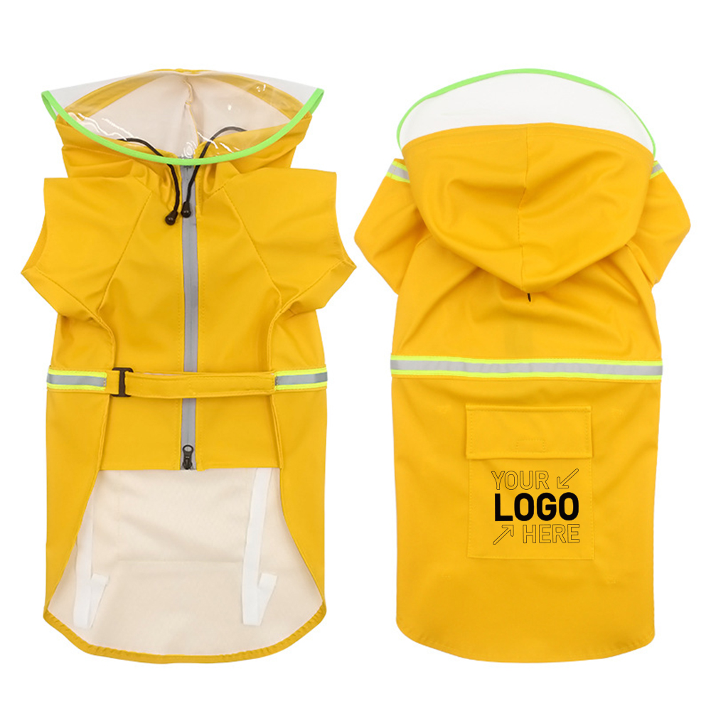 Raincoats for Large Dogs with Reflective Strip Rain 5
