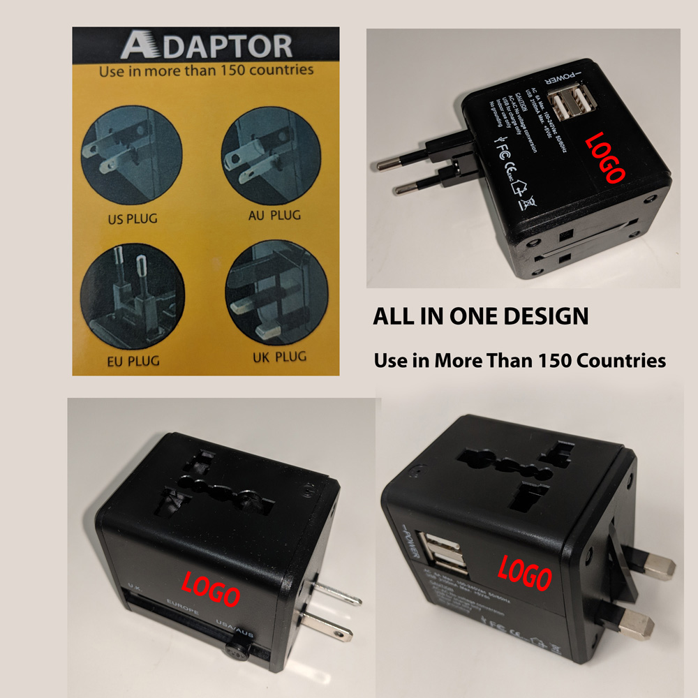 Multi-Nation Travel Adapter with USA Charger 2