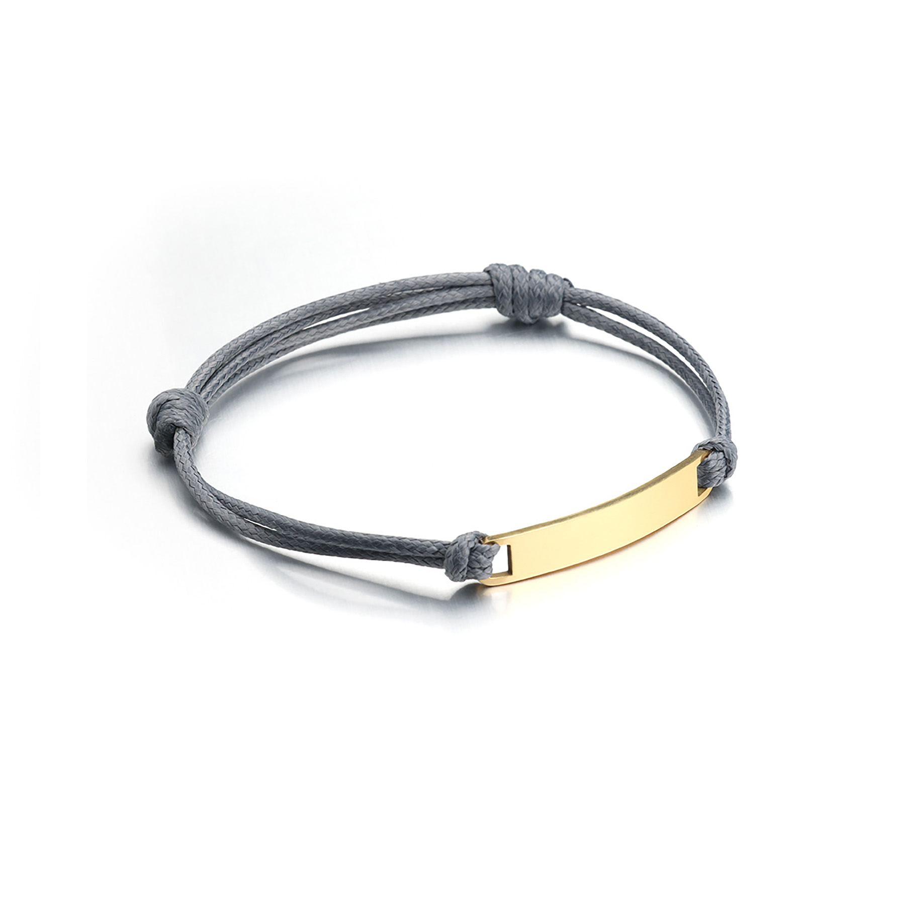 Stainless Steel Polished Titanium Steel Curved Leather Ropes 3