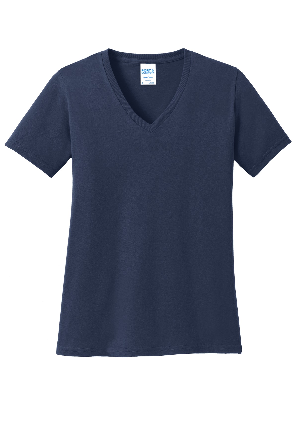 Port & Co Women's Core Cotton V-Neck Tee. LPC54V 140