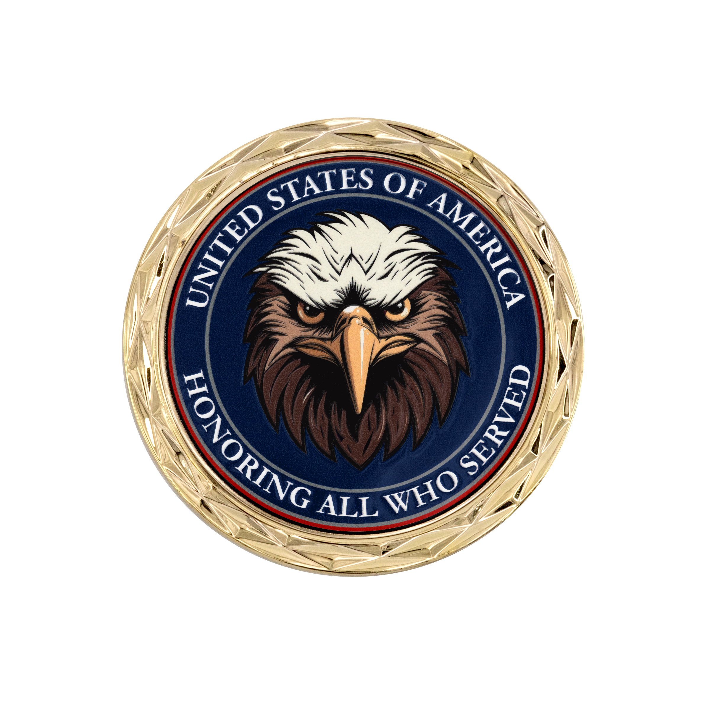 2" Speed Challenge Coin Diamond Border w/ 3D Texture Print 3