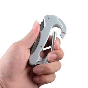 All In One Carabiner Knife Saw Tool With Flashlight 20