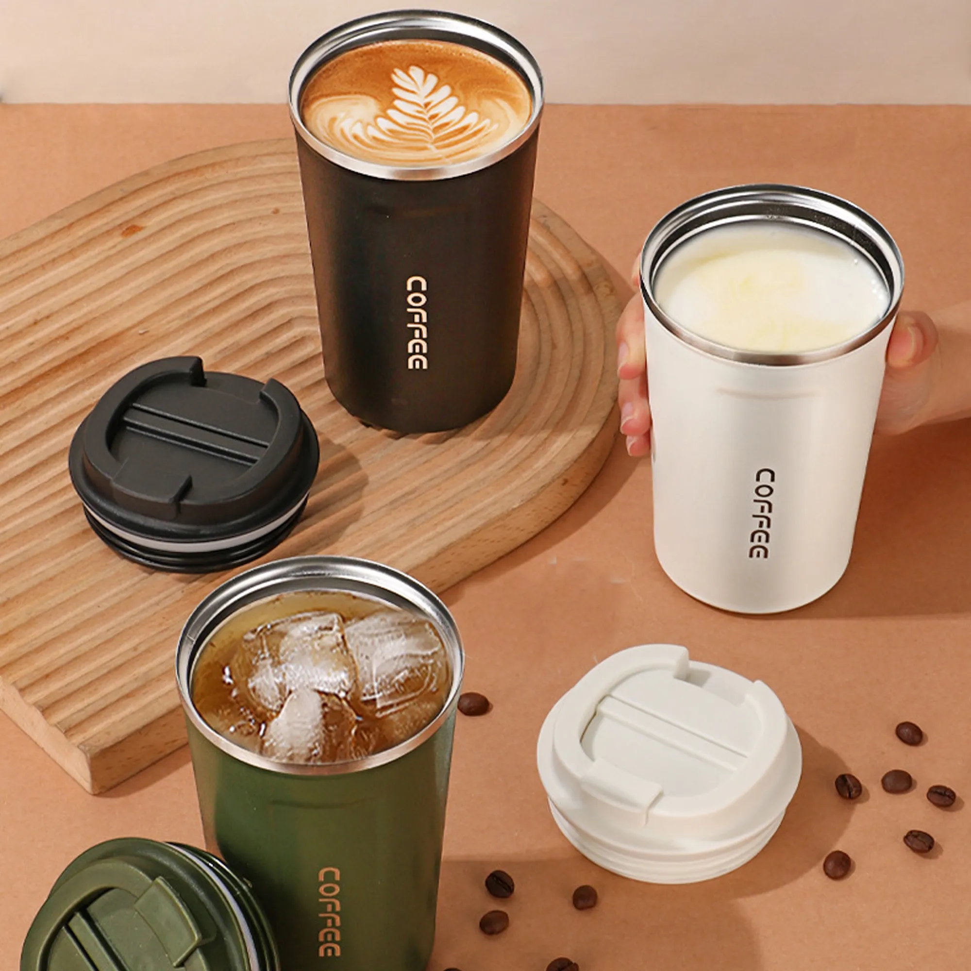 16 oz Custom Stainless Steel Car Insulated Mug 3