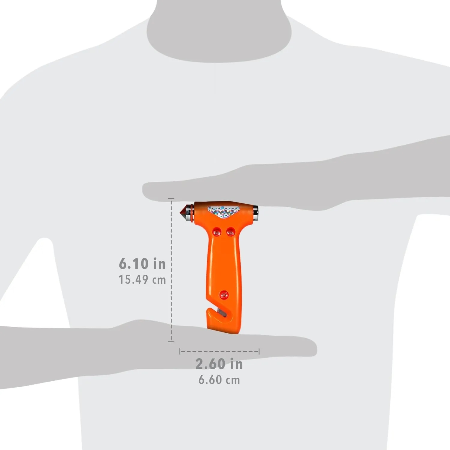 Multifunctional Car Escape Safety Hammer 3