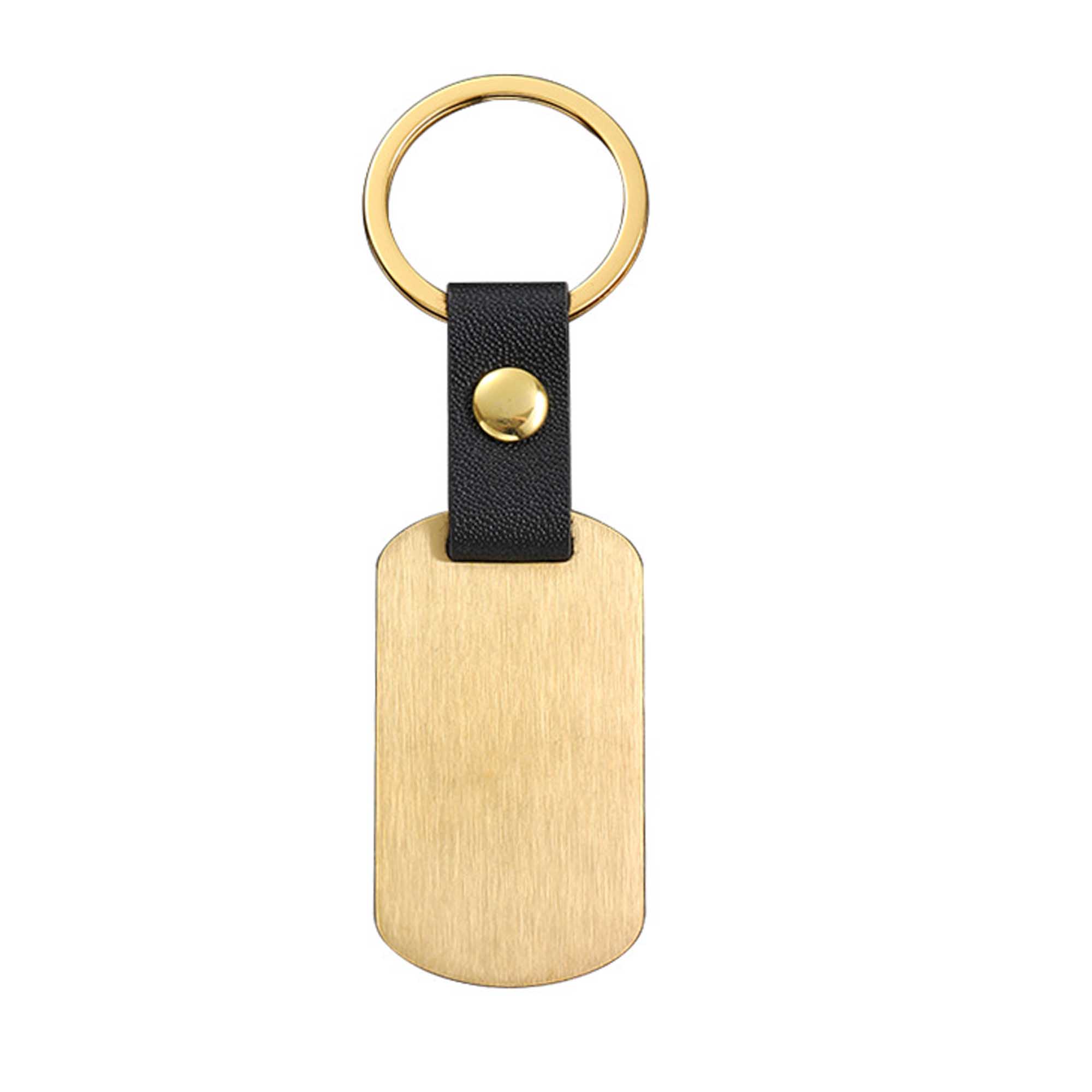 Metal PU Leather Keychains Keyring 2