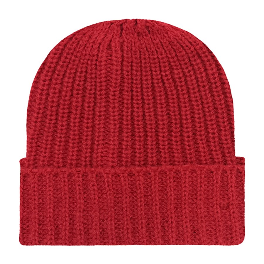 Chunky Ribbed Cuffed Beanie with Custom Logo - 100% Acrylic 53