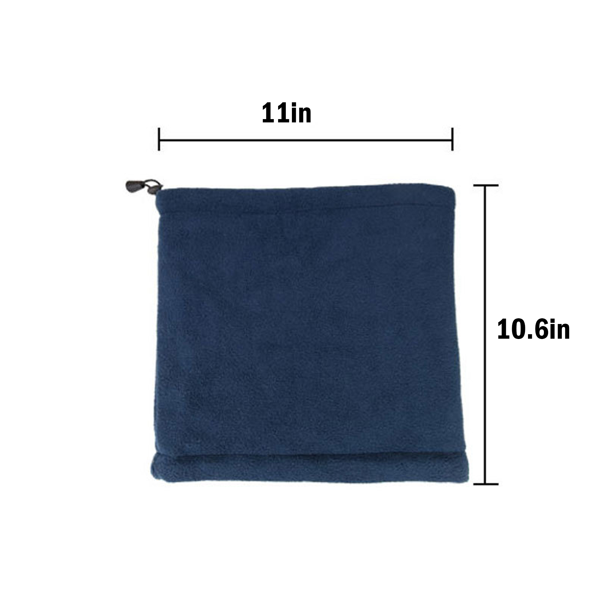 Adjustable Fleece Neck Warmer with Drawstring 5