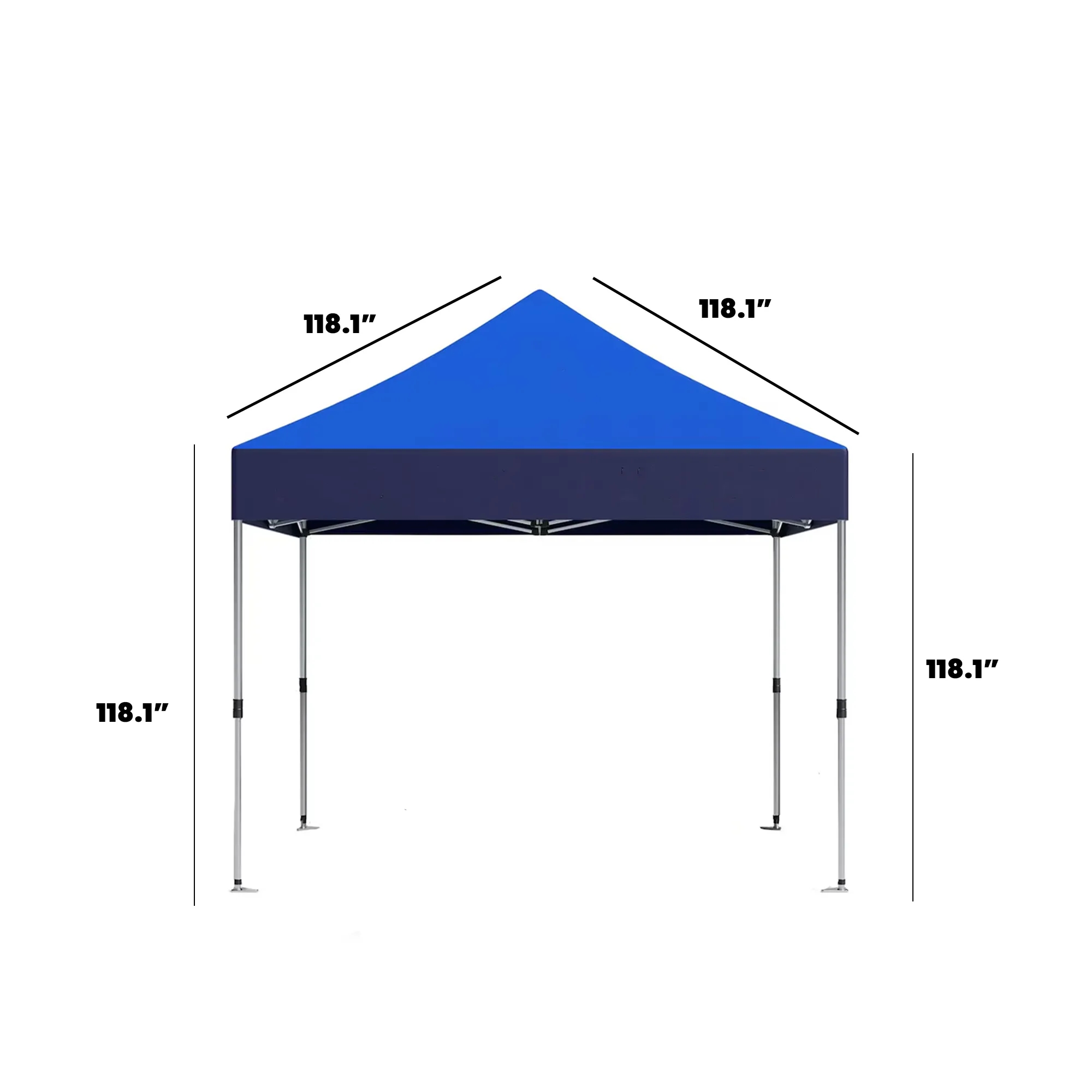 Custom tents 118.1" x 118.1" 4