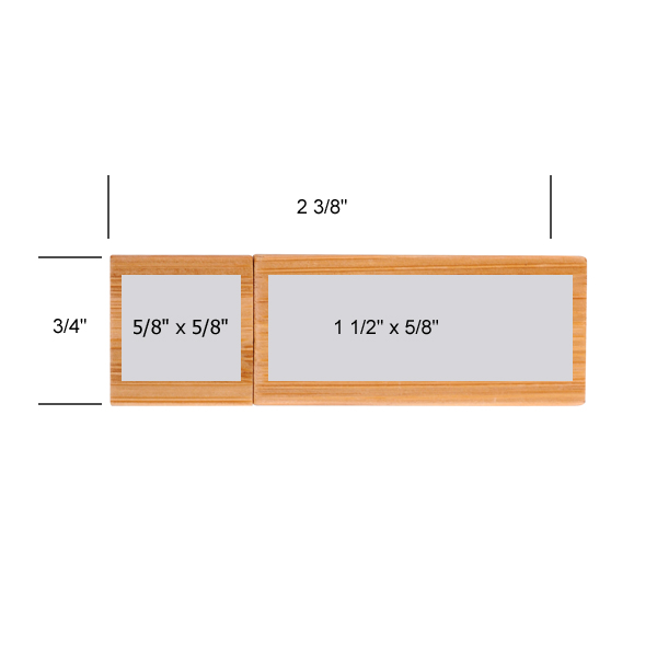 Elburn Ecru Bamboo Flash Drive 8